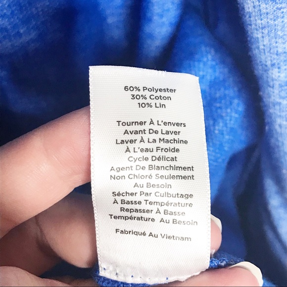 TALBOTS Blue Cardigan Size Petite Small - Picture 5 of 6